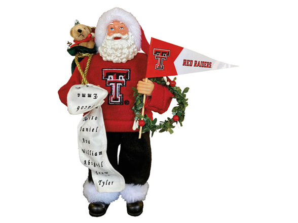 12" Texas Tech Proud Santa