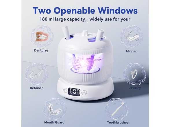 Ultrasonic Retainer Cleaner 45kHz 4-Mode