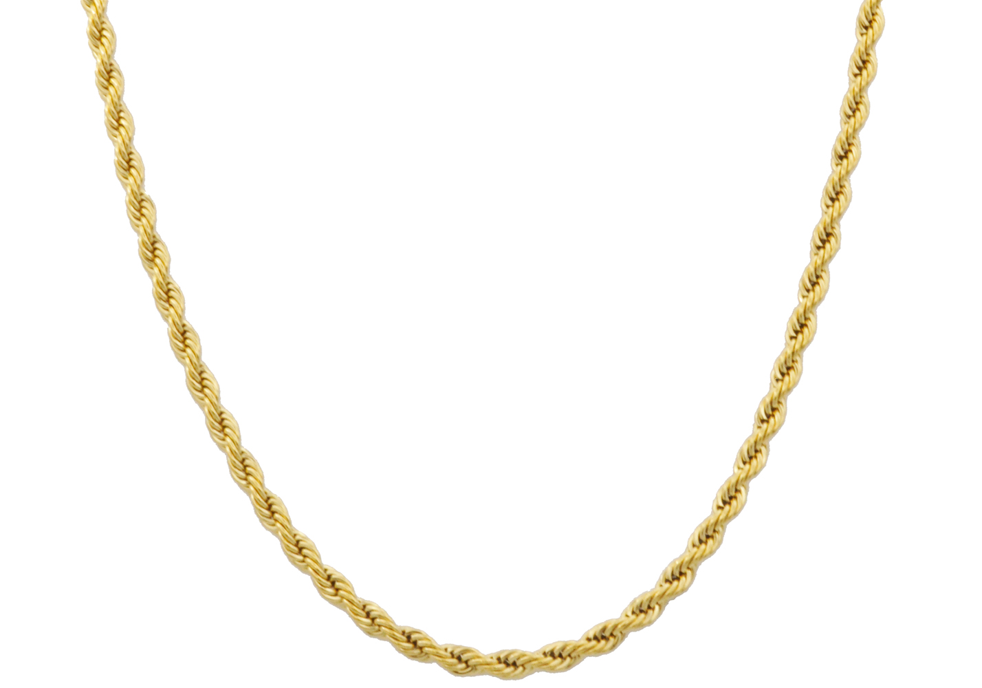 Polished Stainless Steel 5MM Rope Chain - Gallery 5