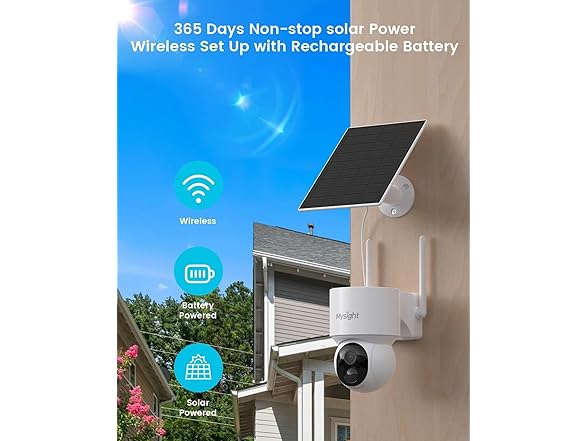 Mysight Wireless Solar Security Cameras