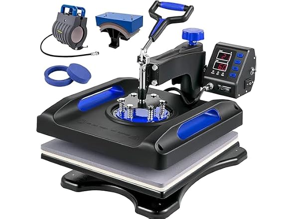 Heat Press, 12 x 15 inches 800W, 5-in-1 Combo