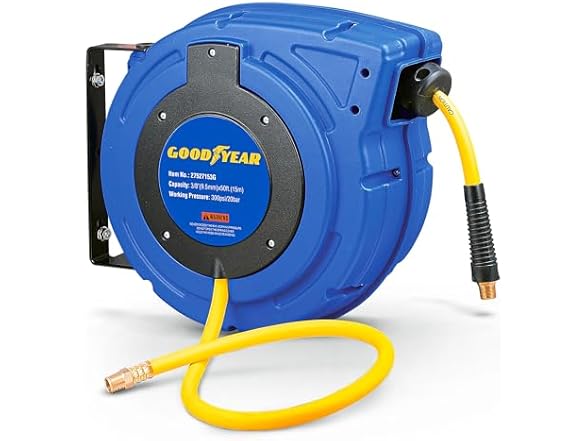 Goodyear Air Hose Reel Retractable 3/8" x 50'