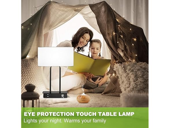 Lakumu Bedside Touch Control Table Lamp