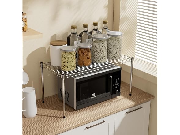 Simple Deluxe 1-Tier Shelving Units Chrome