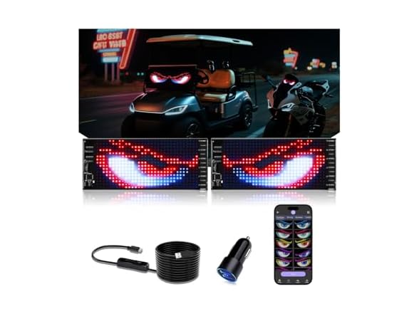 JDVOOTD LED Eyes Golf Cart Motorcycle