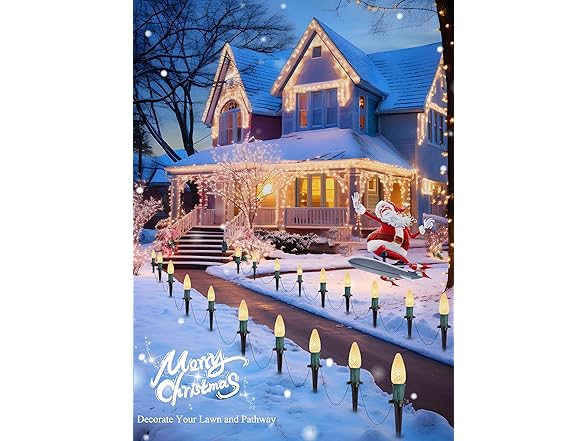 Brightown C9 Christmas String 20 Lights Outdoor