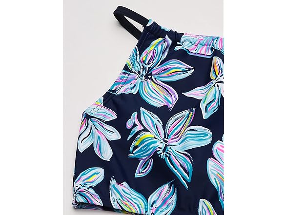 Kanu Girls Navy Floral Tankini (14)