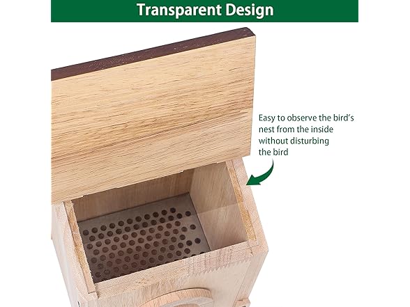 KZAIONE Bird House for Outside