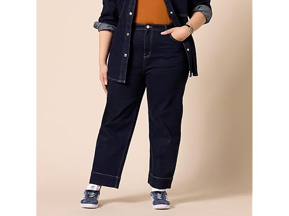Amazon Essentials Women High-Rise Wide-Leg Jeans (0)