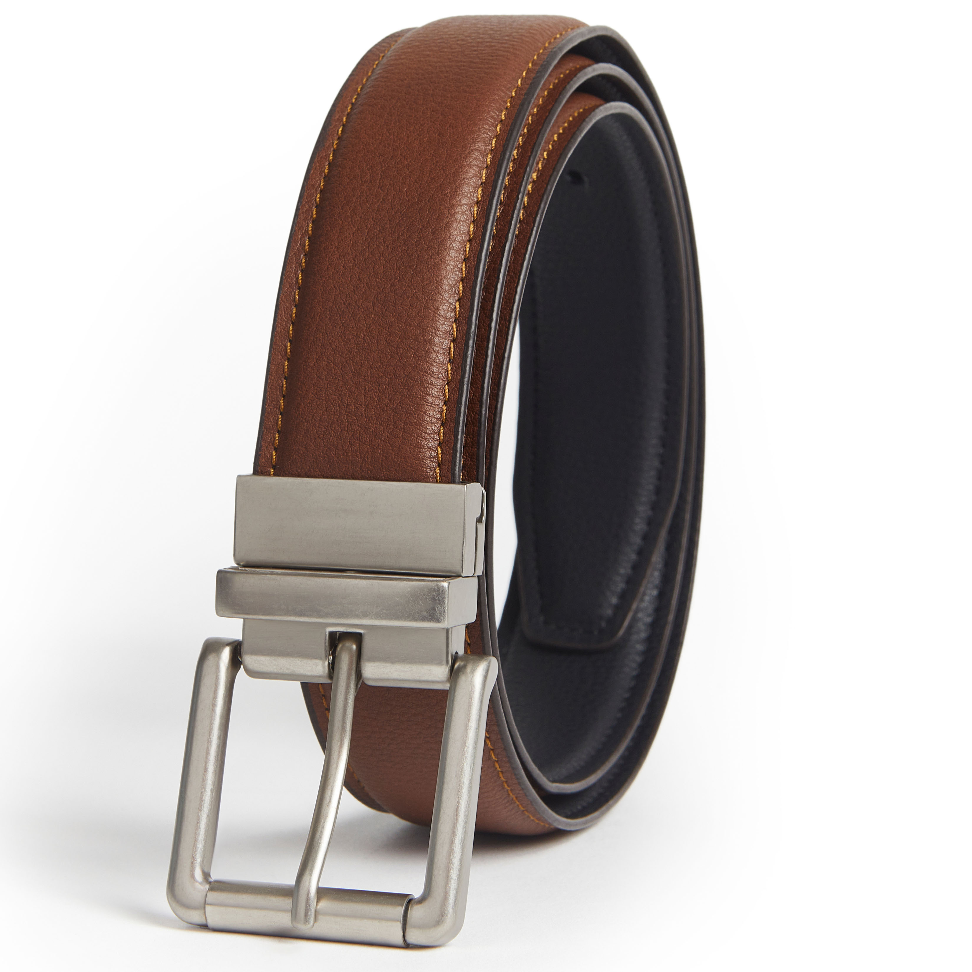 1 or 2PK G.B. Casual Stretch Reversible Belt - Gallery 11