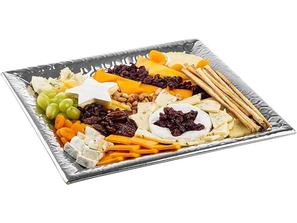 TableCraft 12844 Hive Collection Square Serving Tray