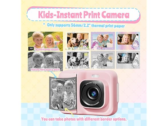 TYPONOS Instant Print Camera for Kid