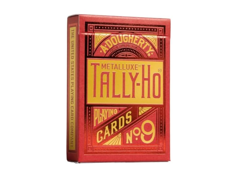 Tally-Ho MetalLuxe Red Playing Cards