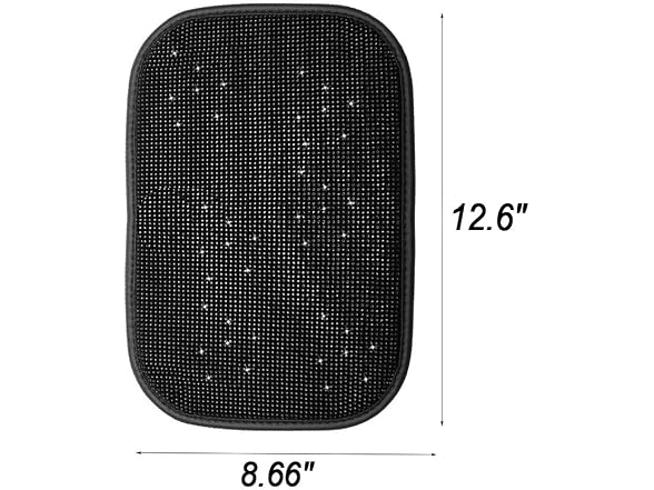 LEIWOOR 12.6"x8.66" Women Fashion Bling Car Center