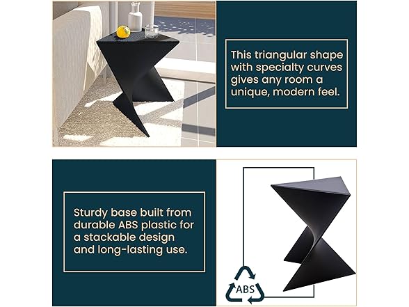 LeisureMod Randolph Side Table