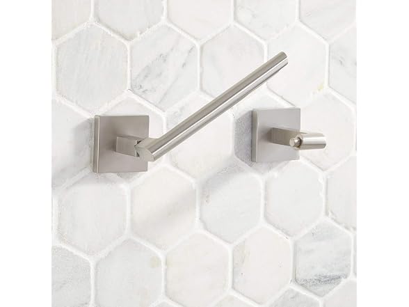 Signature Hardware Hibiscus Single Post Toilet Paper Holder