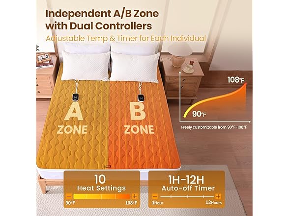 King Heated Mattress Pad