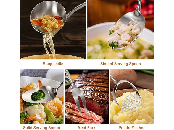 OARSE Stainless Steel Cooking Utensils