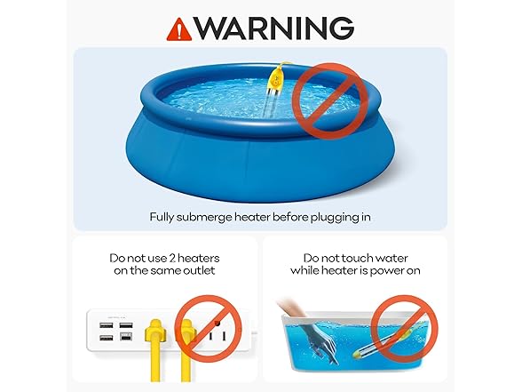 Ostutry Immersion Water Heater 1500W