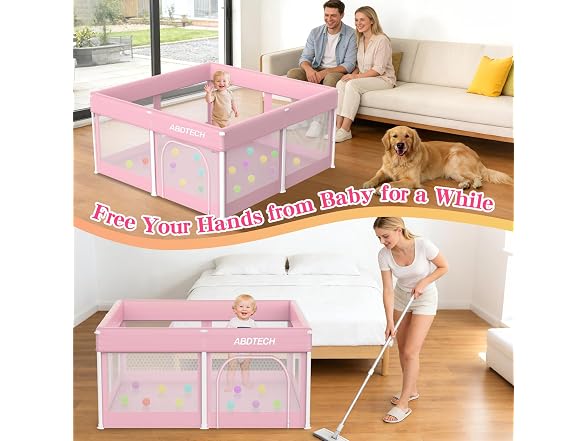Abdtech Foldable Playpen for Babies