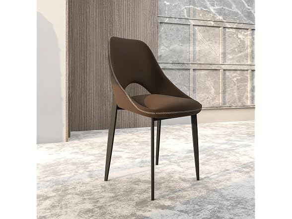 Leisuremod AC48DBR Amalfi Dining Chairs