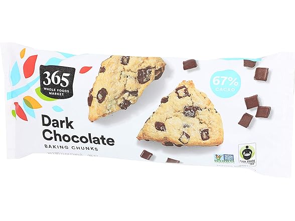 365 WFM Dark Choc Baking Chunks 12oz