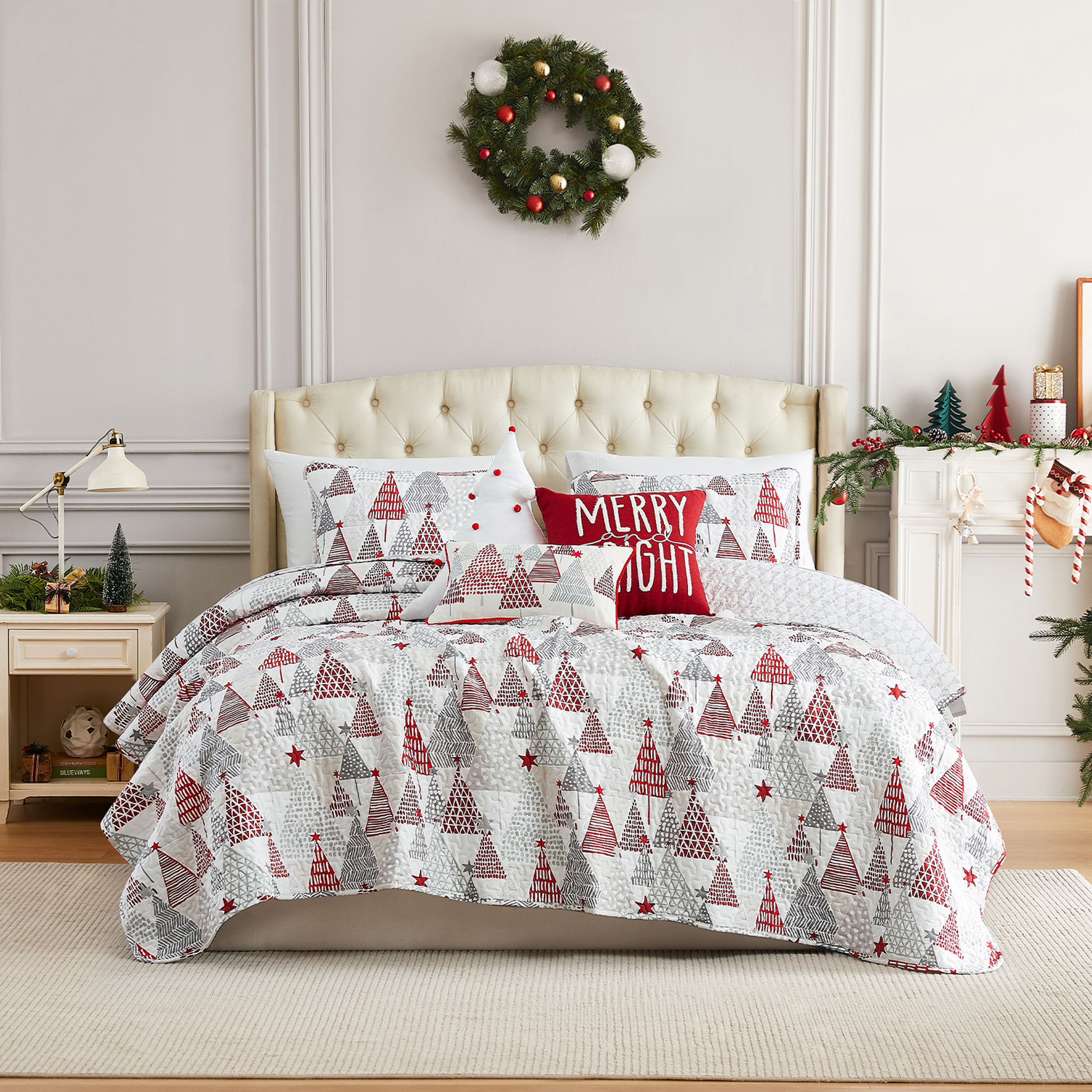 Southshore 6pc Christmas Quilt Set - Gallery 22