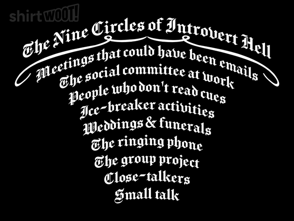 9 Circles of Introvert Hell