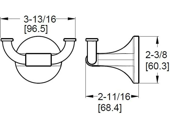 Pfister Pfister Pfirst Modern Towel Hook, 1-Pack