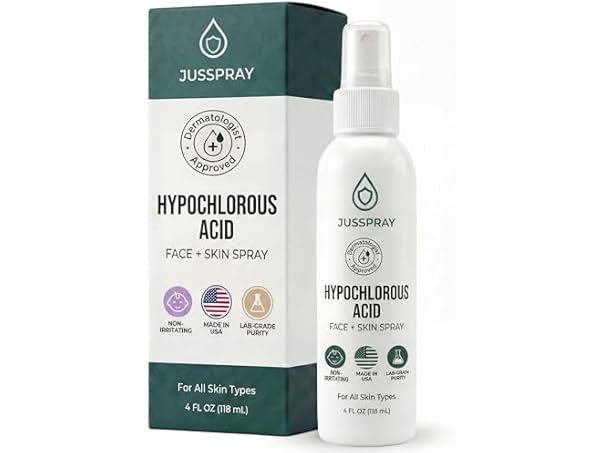 $3.99, Was $6.99, 42% Off! Jusspray Hypochlorous Acid Face and Skin Spray 4oz dealfomo