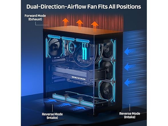 LTC Black 120mm PC Case Fan, ARGB