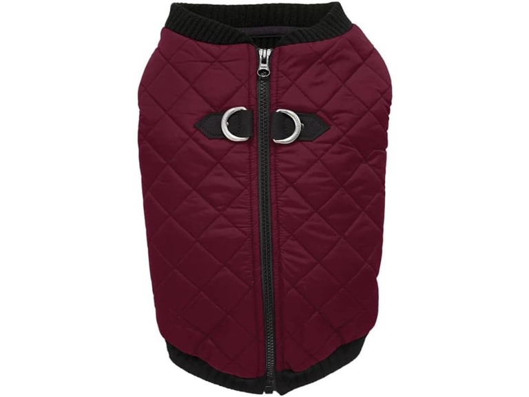 Gooby Fashion Vest Dog Jacket - Purple