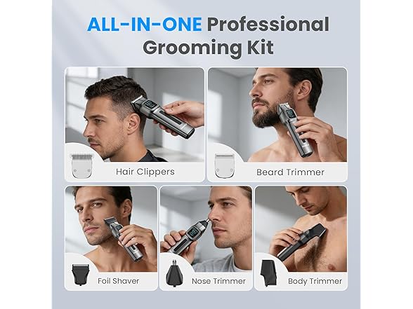 SweetLF 12-in-1 Beard Trimmer Kit for Men