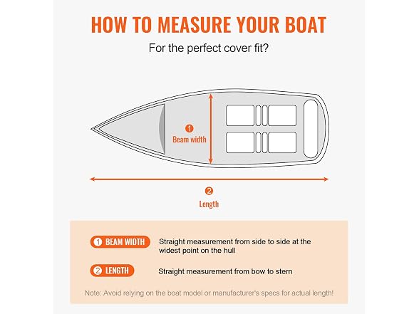 Boat Cover, 17'-19' Trailerable Waterproof Boat