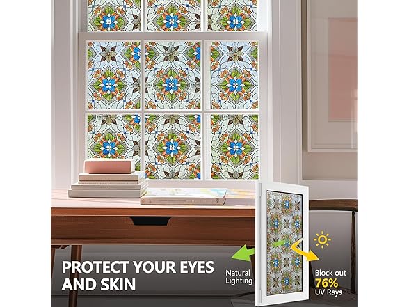 ADD.HERES 3D Stained Glass Window Film