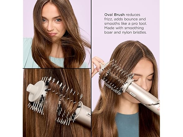 Shark FlexStyle Air Styling & Drying System, Powerful Hair Blow Dryer & Multi-Styler with Auto-Wrap Curlers, Curl-Defining Diffuser, Oval Brush, & Concentrator Attachment, Stone, HD435 (Open Box)