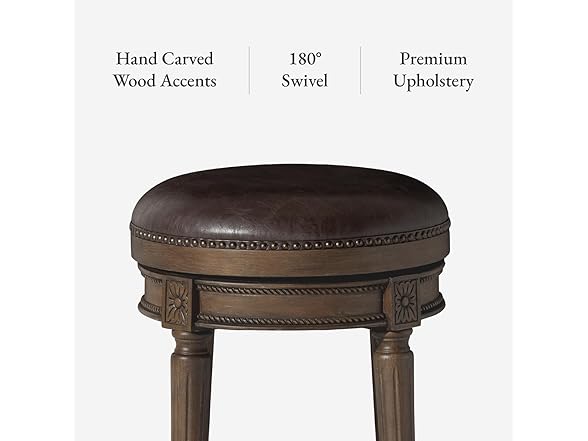Maven Lane 31" Pullman Backless Swivel Bar Stool