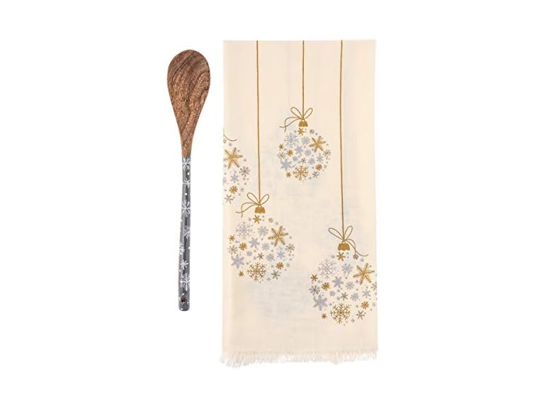 Karma Karma, Holiday Tea Towel with Wooden Spoon