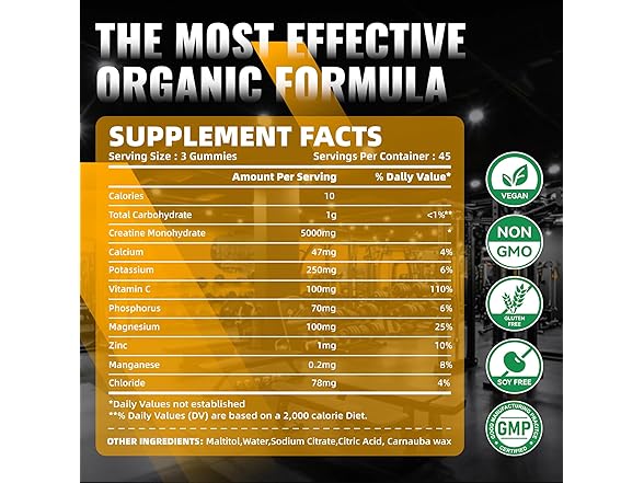 NUTRAGOGO Creatine Monohydrate Gummies