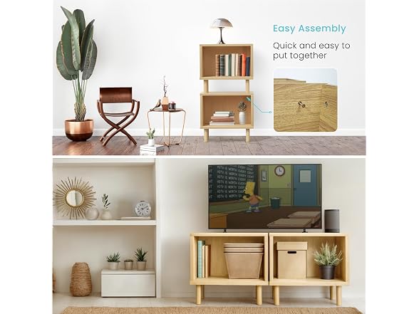 Home Zone Living Stackable Storage Cube End Table