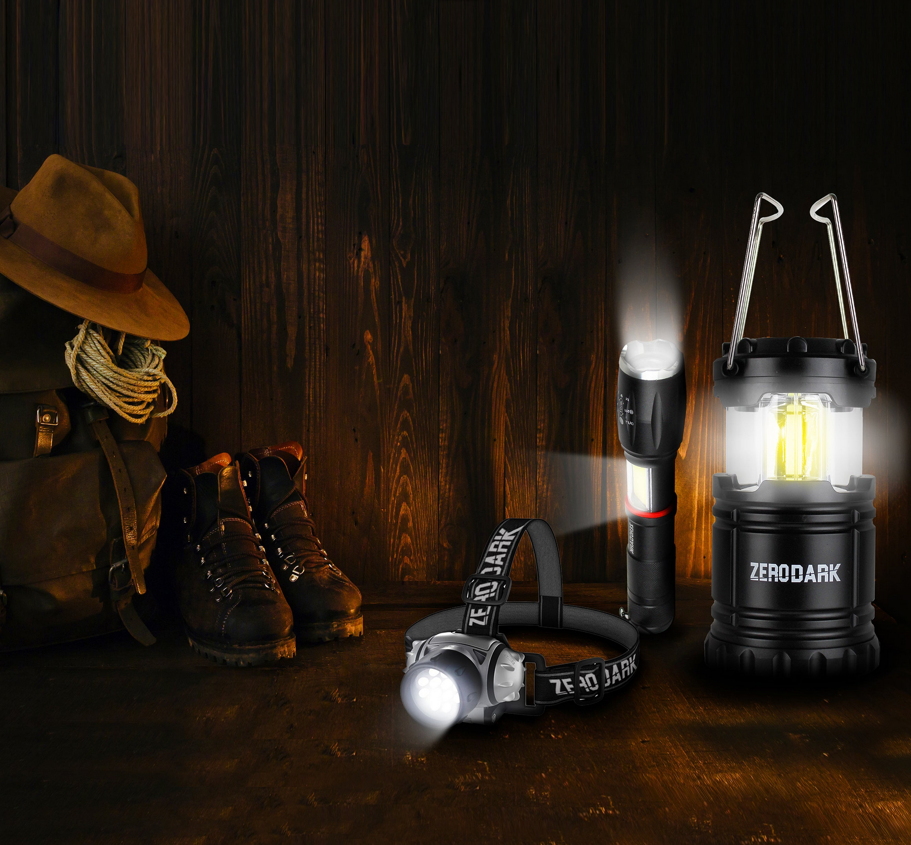Aduro 3 Pc Tactical Lighting Set with Flashlight - Gallery 9