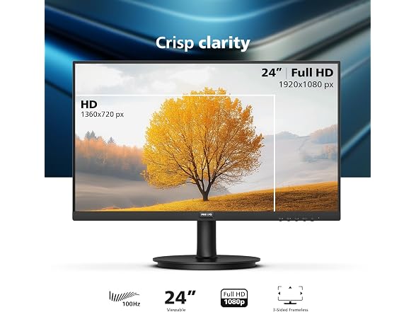Philips Computer Monitors Philips 24 inch 100Hz Computer