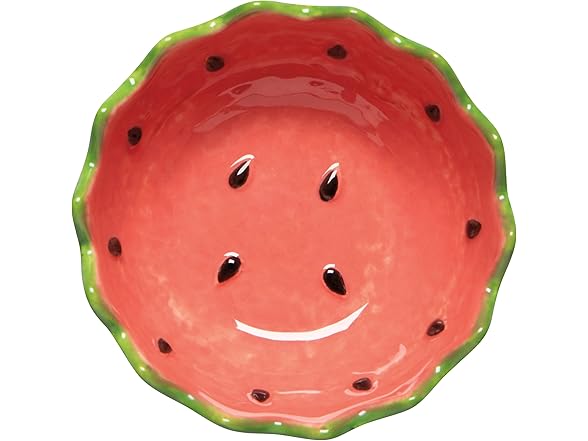 Jubilee Melon Pop Shaped 5oz Stoneware Bowls Set of 3