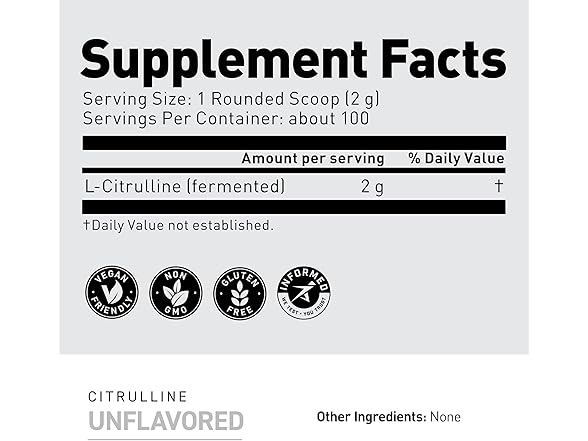 Kaged L-Citrulline Powder, 100srv