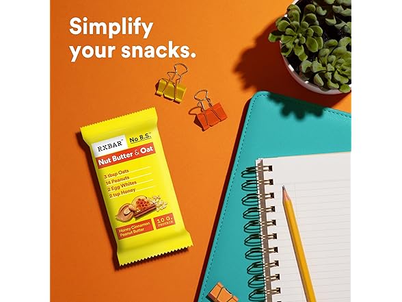 5Ct RXBAR Nut Butter and Oat Protein Bars