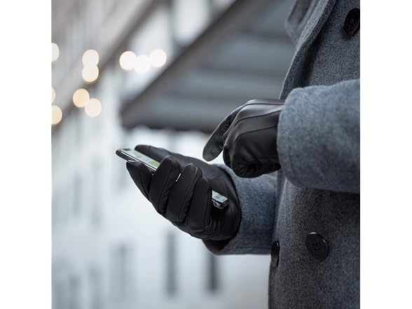 Downholme (XL) Touchscreen Leather Lined Gloves