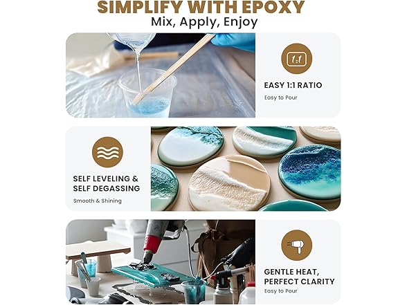 LEEYA Epoxy Resin Crystal Clear