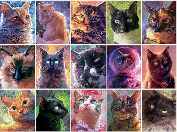 Louise Goalby - Cat Candids - 750 Piece Jigsaw Puzzle
