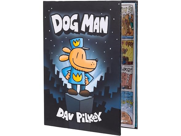 Dog Man 2.5" Figure Book Reveal Playset