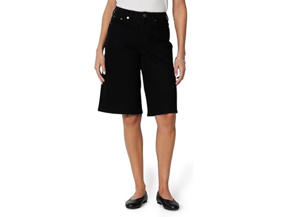 Amazon Essentials Women Mid-Rise Long Jean Shorts - Gallery 2